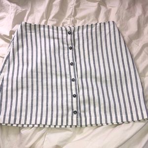 Button down mini skirt